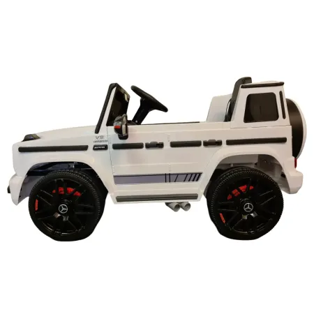 Macchina Elettrica per Bambini Mercedes Jeep G63 AMG a Batteria 12V Bianca