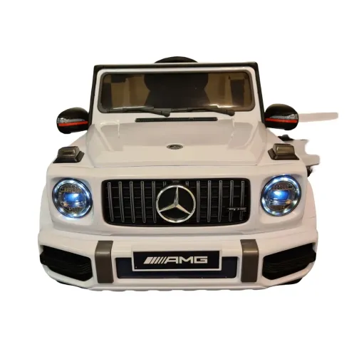 Macchina Elettrica per Bambini Mercedes Jeep G63 AMG a Batteria 12V Bianca