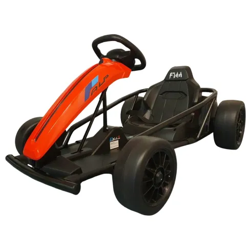 Go Kart Elettrico Rosso da 24V Macchina Drift Cavalcabile per Bambini
