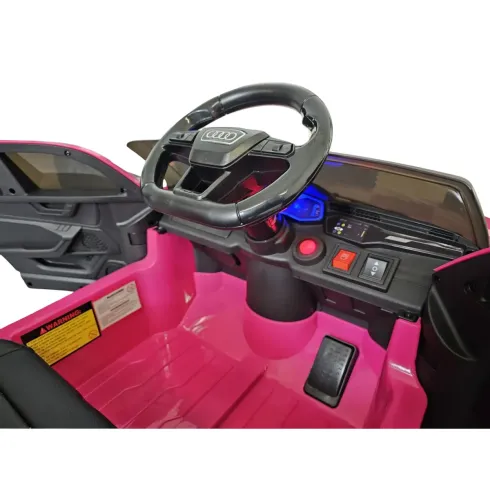 Macchina Elettrica Audi RS6 a Batteria 12 V Auto per Bambini Rosa