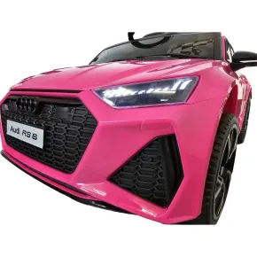 Macchina Elettrica Audi RS6 a Batteria 12 V Auto per Bambini Rosa