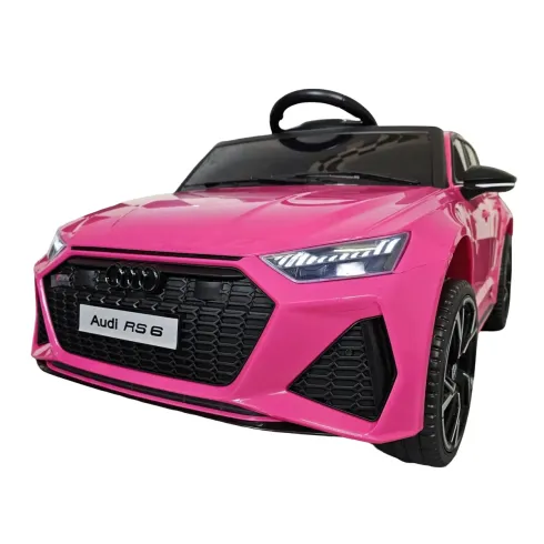 Macchina Elettrica Audi RS6 a Batteria 12 V Auto per Bambini Rosa
