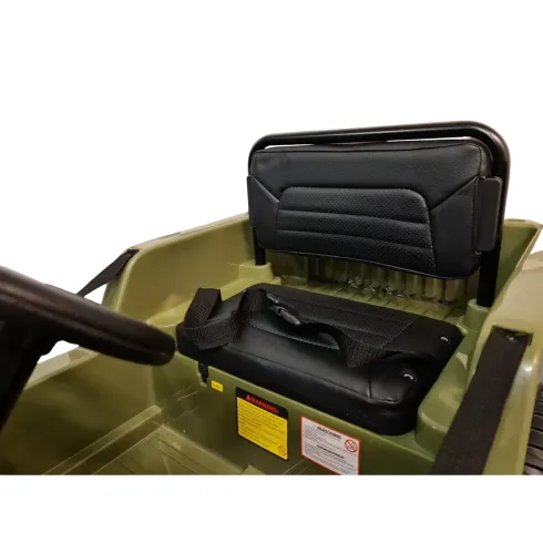 Macchina Elettrica Jeep Willy Verde per Bambini Fuoristrada Monoposto