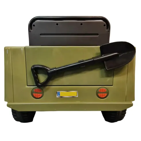 Macchina Elettrica Jeep Willy Verde per Bambini Fuoristrada Monoposto