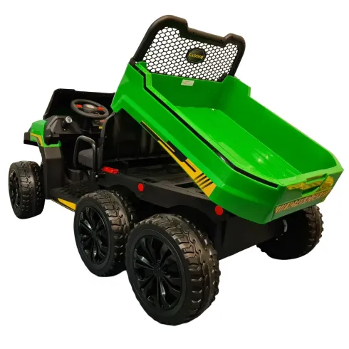 Macchina Elettrica per Bambini Gator Jeep Farmer Verde 6x6 con 2 Posti