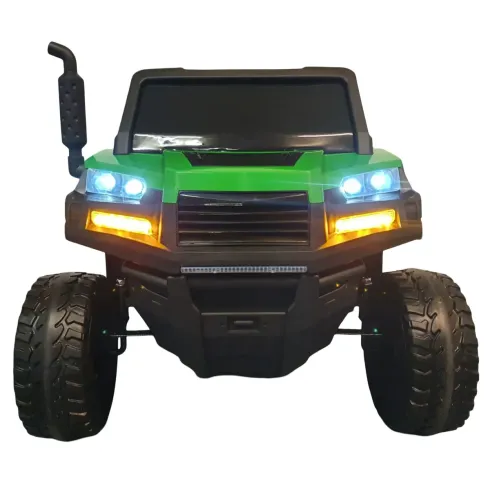 Macchina Elettrica per Bambini Gator Jeep Farmer Verde 6x6 con 2 Posti