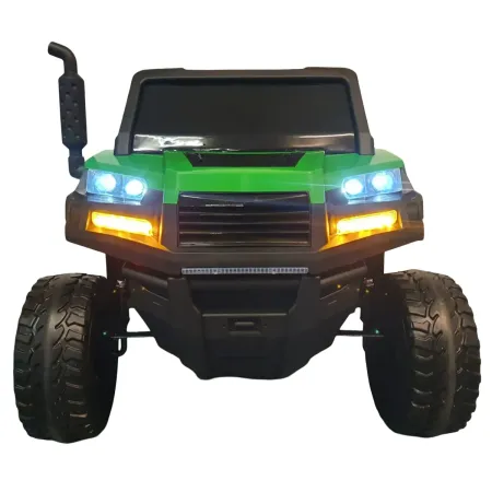 Macchina Elettrica per Bambini Gator Jeep Farmer Verde 6x6 con 2 Posti