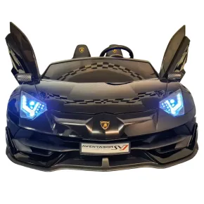 Macchina per Bambini Nero Lamborghini Aventador 2 Persone a Batteria 2