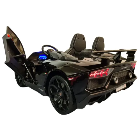 Macchina per Bambini Nero Lamborghini Aventador 2 Persone a Batteria