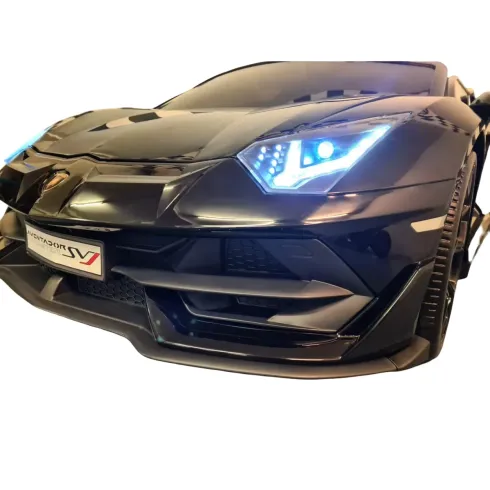 Macchina per Bambini Nero Lamborghini Aventador 2 Persone a Batteria