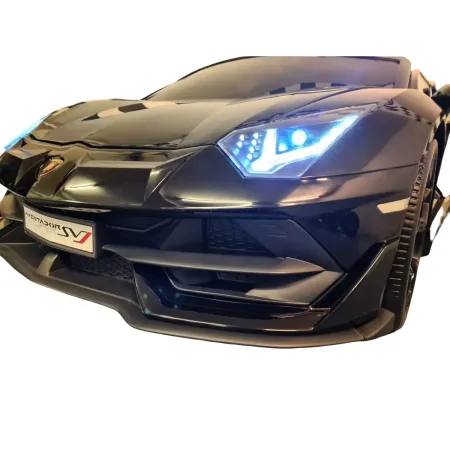 Macchina per Bambini Nero Lamborghini Aventador 2 Persone a Batteria