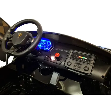 Macchina per Bambini Nero Lamborghini Aventador 2 Persone a Batteria