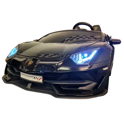 Macchina per Bambini Nero Lamborghini Aventador 2 Persone a Batteria