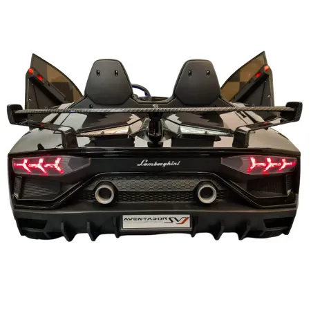 Macchina per Bambini Nero Lamborghini Aventador 2 Persone a Batteria