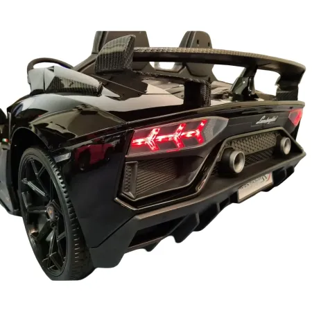 Macchina per Bambini Nero Lamborghini Aventador 2 Persone a Batteria