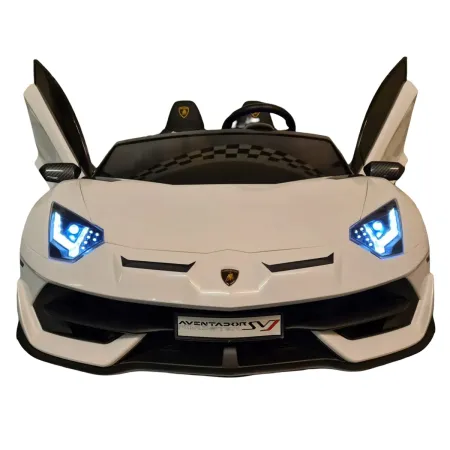 Macchina per Bambini Lamborghini Aventador 2 Persone a Batteria Bianco