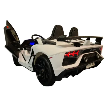Macchina per Bambini Lamborghini Aventador 2 Persone a Batteria Bianco