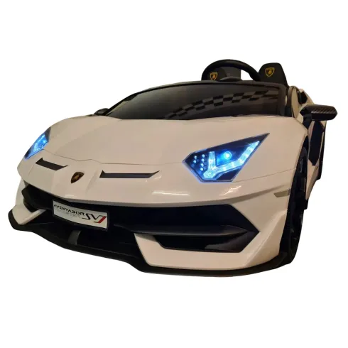 Macchina per Bambini Lamborghini Aventador 2 Persone a Batteria Bianco