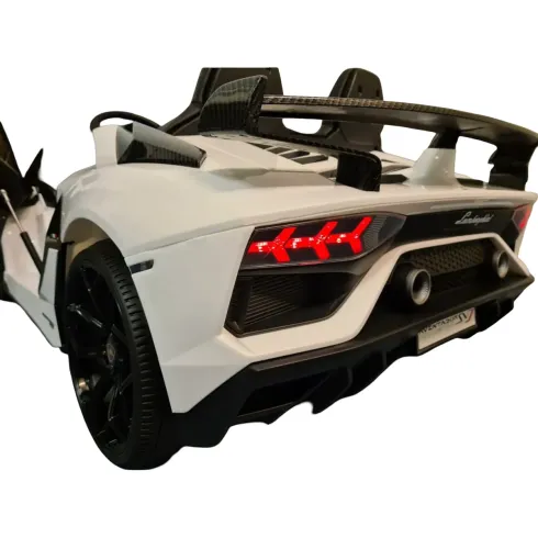 Macchina per Bambini Lamborghini Aventador 2 Persone a Batteria Bianco