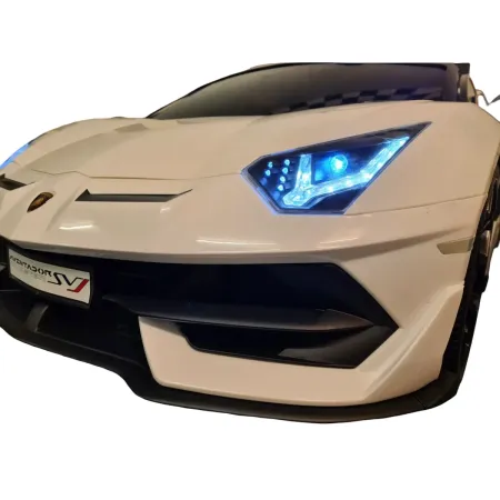 Macchina per Bambini Lamborghini Aventador 2 Persone a Batteria Bianco