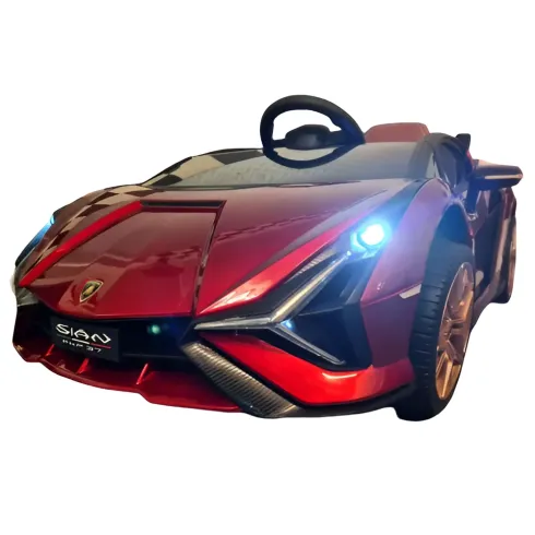 Macchina Elettrica per Bambini a Batteria Lamborghini Sian Rossa Auto Macchinina | BricoShop24