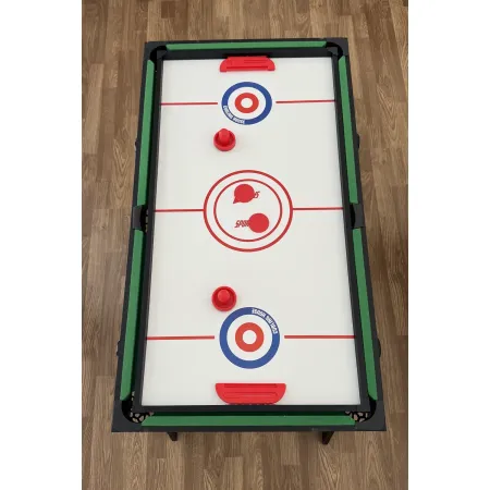 Tavolo Richiudibile 5in1 Biliardino Ping Pong Hockey Curling Biliardo