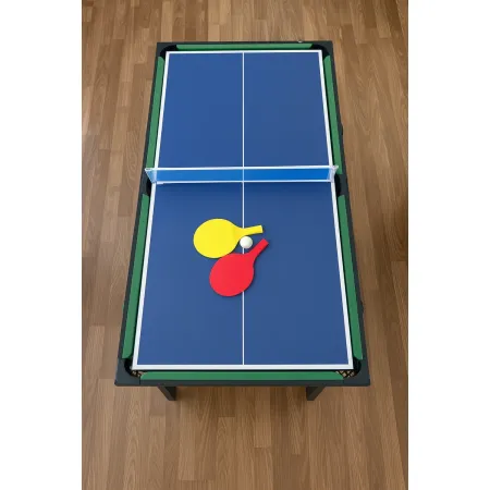 Tavolo Richiudibile 5in1 Biliardino Ping Pong Hockey Curling Biliardo