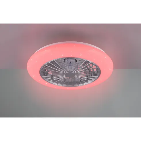Ventilatore da Soffitto LED con Luce RGB Dimmerabile e Telecomando