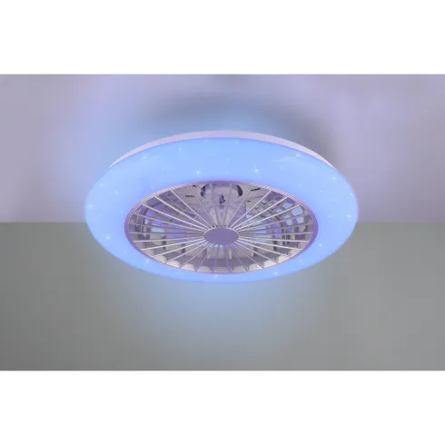 Ventilatore da Soffitto LED con Luce RGB Dimmerabile e Telecomando