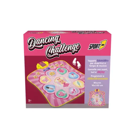 Tappeto Danza Musicale Interattivo per Bambini Rosa con Luci e Suoni