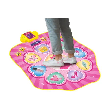 Tappeto Danza Musicale Interattivo per Bambini Rosa con Luci e Suoni
