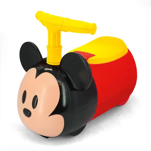 Cavalcabile per Bambini Topolino con Suoni Luci e Portaoggetti Rosso