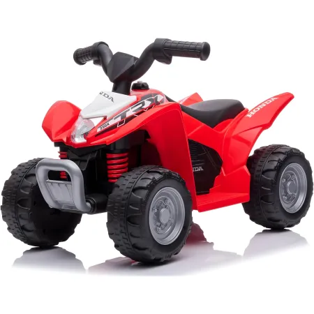 Quad Elettrico per Bambini Rosso Honda 7,2V con Luci LED Ricaricabile