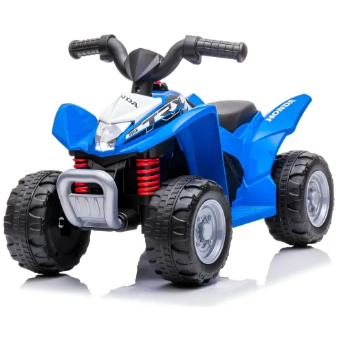 Quad Elettrico per Bambini Blu Honda 7,2V con Luci LED Ricaricabile