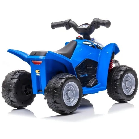 Quad Elettrico per Bambini Blu Honda 7,2V con Luci LED Ricaricabile