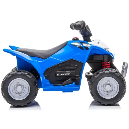 Quad Elettrico per Bambini Blu Honda 7,2V con Luci LED Ricaricabile