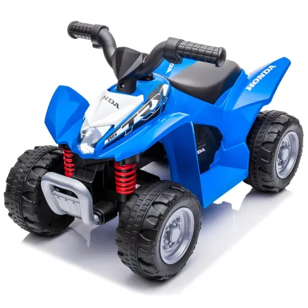 Quad Elettrico per Bambini Blu Honda 7,2V con Luci LED Ricaricabile