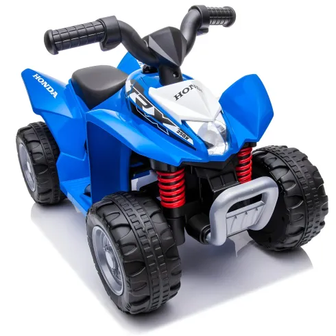 Quad Elettrico per Bambini Blu Honda 7,2V con Luci LED Ricaricabile