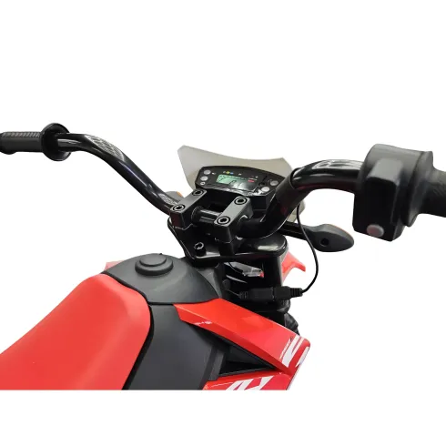 Moto Elettrica per Bambini 12V Honda Rosso con Rotelle Luci e Suoni