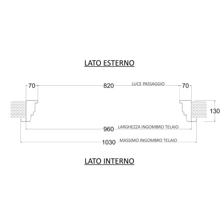 Porta blindata Easy grigia 82x193 cm ingresso sicurezza