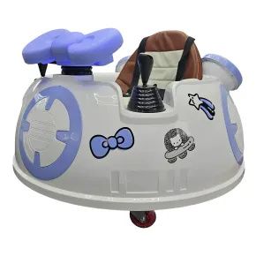 Auto Elettrica Hello Kitty per Bambini 6V Bianco USB e Telecomando