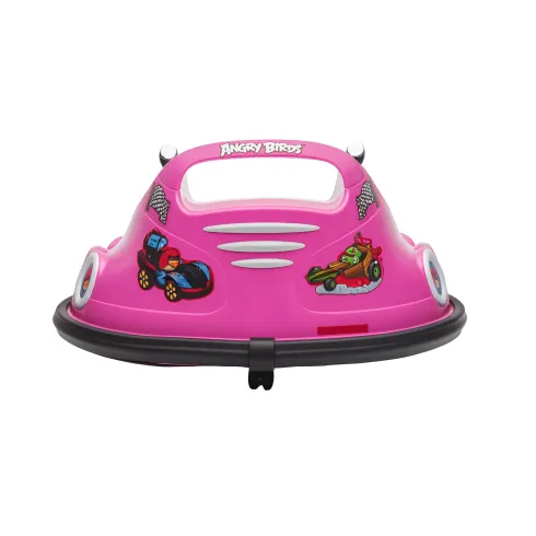 Auto Autoscontro per Bambini Angry Birds Rosa 6V con Luci e Telecomando