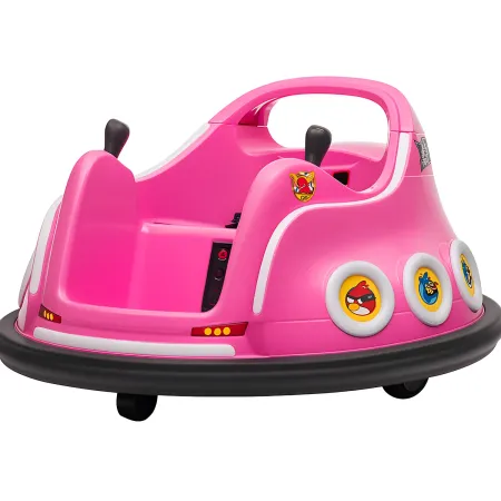 Auto Autoscontro per Bambini Angry Birds Rosa 6V con Luci e Telecomando