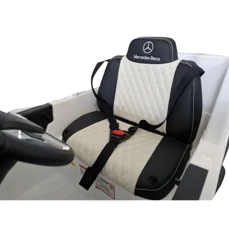 Auto Elettrica per Bambini Mercedes G63 Bianco 12V Pneumatici in Gomma