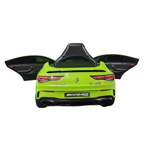 Auto Elettrica Bambini Mercedes CLA 12V Verde con Telecomando e LED 2