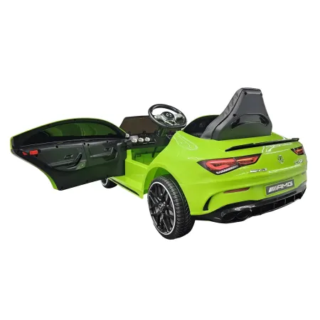 Auto Elettrica Bambini Mercedes CLA 12V Verde con Telecomando e LED