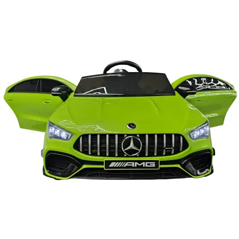Auto Elettrica Bambini Mercedes CLA 12V Verde con Telecomando e LED