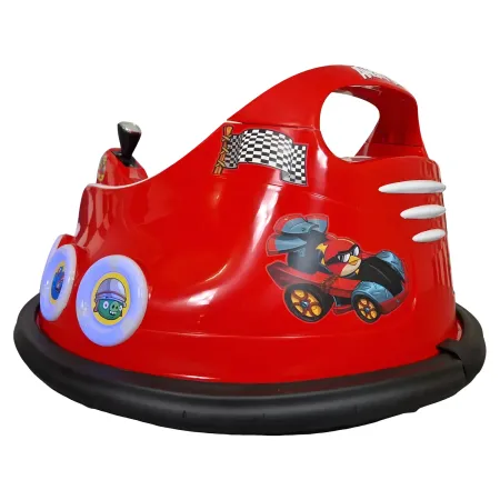 Autoscontro per Bambini Angry Birds 6V Rosso con Joystick e Telecomando