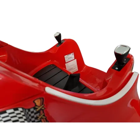 Autoscontro per Bambini Angry Birds 6V Rosso con Joystick e Telecomando