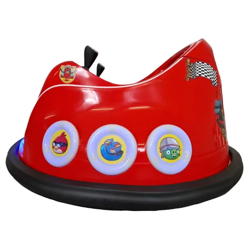 Autoscontro per Bambini Angry Birds 6V Rosso con Joystick e Telecomando